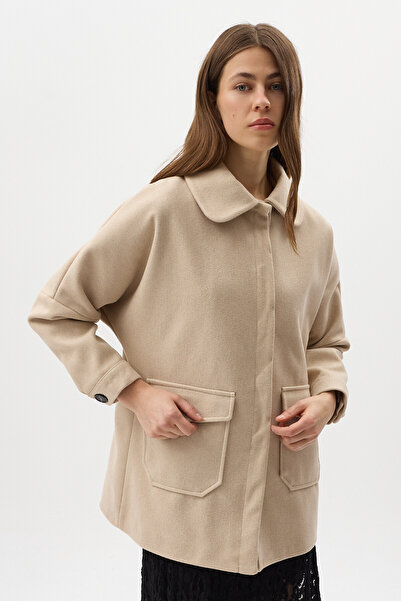 Rays Palton pentru femei Stone Big Pocket Wide Guler 3102A