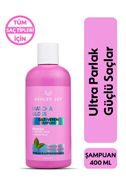 ASHLEY JOY Matcha Gloss Glikolik Asit İçeren Işıltı ve Parlaklık Veren Şampuan