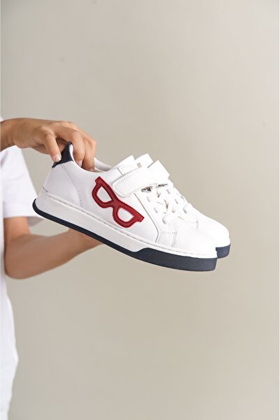 Zerenyus Čaše Velcro Ortopedske Sezonske Dječje Sportske Obuće Bela Crvena