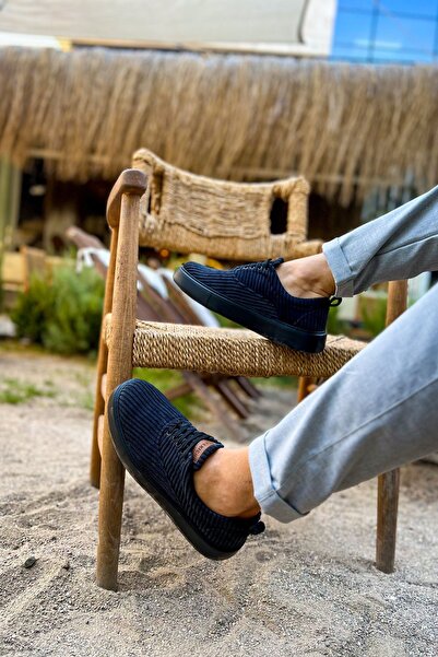 Zerenyus Pantofi casual pentru bărbați în stil catifea premium Velluto, negri