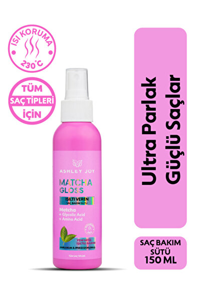 ASHLEY JOY Matcha Gloss Glikolik Asit İçeren Işıltı ve Parlaklık Veren Saç Ba...