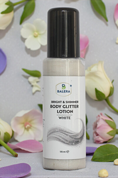 BALERA Vücut Losyonu Beyaz Simli Işıltılı Uzun Süre Kalıcı Koku Nemlendiricili 125 ml