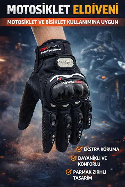 BELCO-TECH Motosiklet Eldiveni Kemik Korumalı Unisex Motorsiklet Bisiklet Eldiveni Avuç İçi ve Dış korumalı