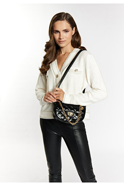 Faina Schultertasche im Metallic-Look