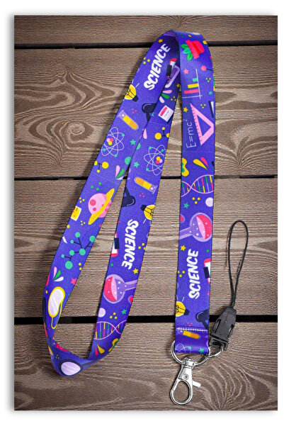 Mia Aurora حبل تعليق للرقبة باللون الأرجواني للعلوم والتجارب والمختبرات والكي...