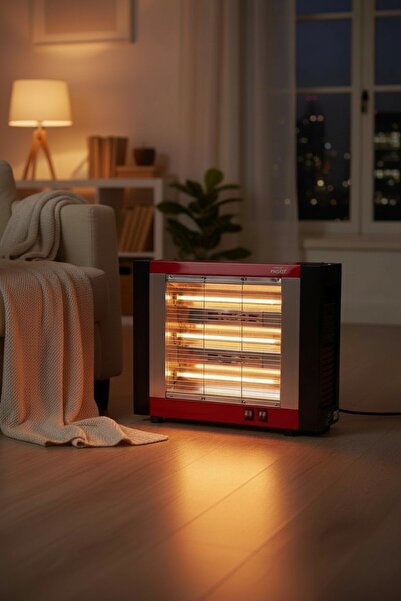 PROOF High-efficiency 1600W electric heater with two heating sides and freest...