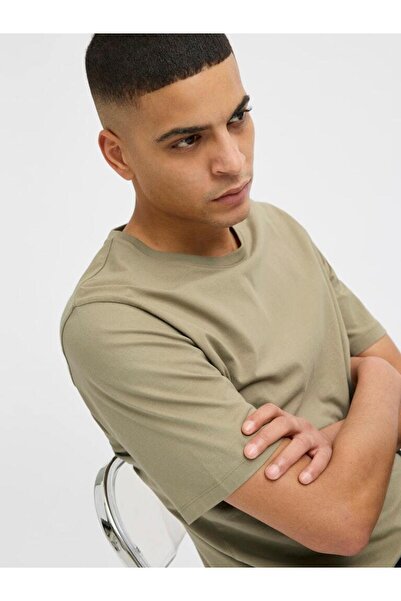 Jack & Jones Erkek Bisiklet Yaka Basic Tisört - Organic