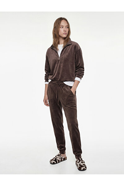 Koton Comfortable Fit Pocketed Lace-Up Waist Pajama Bottoms