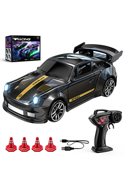 Choice سيارة CV-E85 سوداء صغيرة الحجم بمقياس 1:64 تعمل بالتحكم عن بعد، مصنوعة...