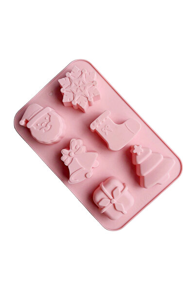 Choice قالب واحد لعيد الميلاد، طقم واحد من قوالب السيليكون على شكل رجل ثلج وش...