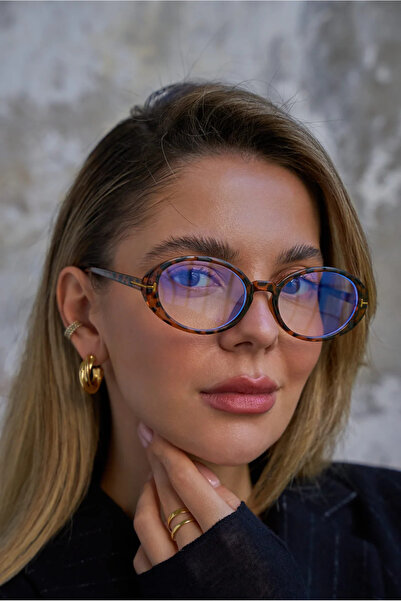 BluePepper نظارات Toms v3 Leopar ذات الشكل البيضاوي مع فلتر الضوء الأزرق، يمك...