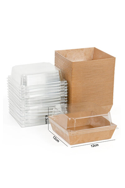 Choice1 20Pcs Brown 10/20/30pcs Cake Donut Boxes Kraft Paper Dessert Cookie B...