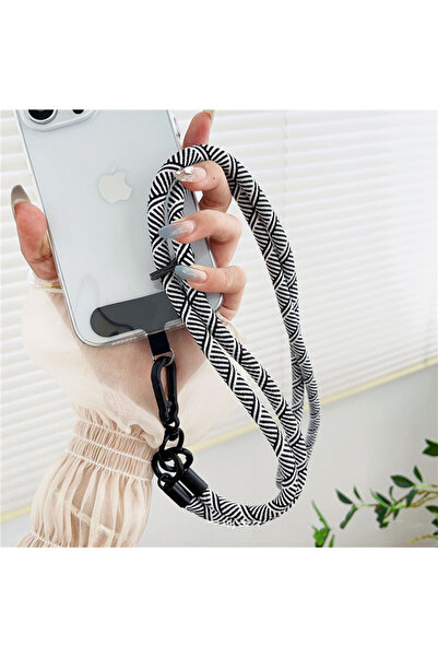 Choice حبل تعليق للهاتف المحمول خارجي بلون زيبرا، قطعة واحدة، قابل للارتداء ع...