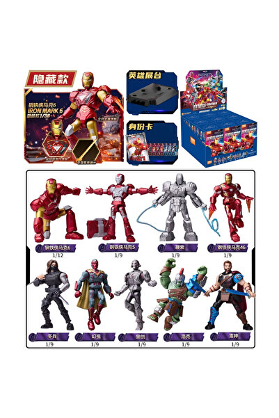 Choice ٩ قطع غير مكررة من مجموعة BLOKEES الأصلية لشخصيات مارفل ليجندز أفنجرز ...