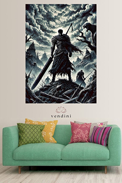 Vendini Berserk Temalı  Duvar Örtüsü Duvar Halısı Wall Tapestry