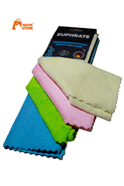 meastore 4 قطع من قماش التجفيف من الألياف الدقيقة من يوفرات مقاس 32*32 سم بأل...