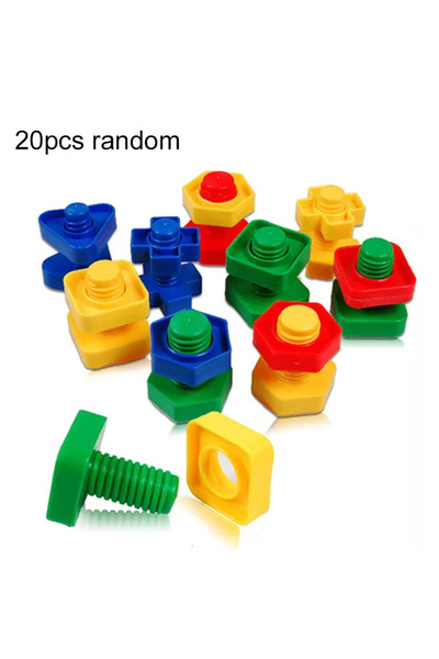 Choice ٢٠ قطعة عشوائية من الصواميل، ٥/١٠/٢٠ قطعة، لعبة تركيب بناء، لعبة بناء ...