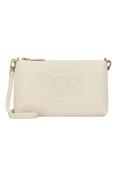 PİNKO Flat Horizontal Umhängetasche Leder 20 cm