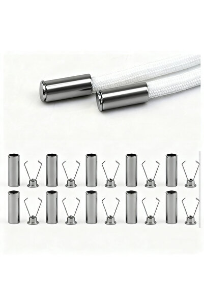 Choice ١٠ قطع سوداء، ١٠ قطع من أقفال الحبال شديدة التحمل، مشابك معدنية قابلة ...