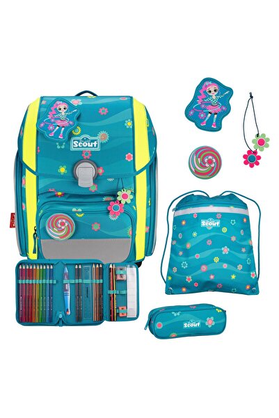 Scout Genius Schulranzen-Set 4-teilig