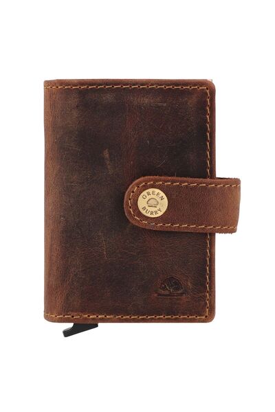 Greenburry Vintage Geldbörse RFID Schutz Leder 7,5 cm