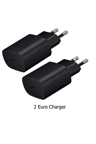 Choice شاحن جداري سريع USB-C بقوة 25 واط، متوافق مع معيار Euro PD، قطعتان، مع...