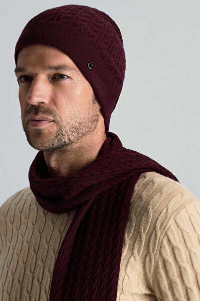 Hemington Lambswool Yün Bordo Bere