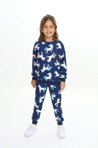 My Kids Wear İpeksi İki İplik Aplike Kumaş Çocuk Takımları