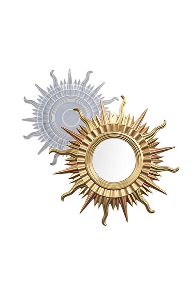 Getshopmini قالب إيبوكسي سيليكون مرآة شمسية مزخرفة من السيليكون