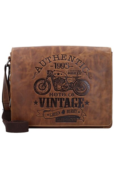 Greenburry Vintage Cafe-Racer Messenger Leder 33 cm
