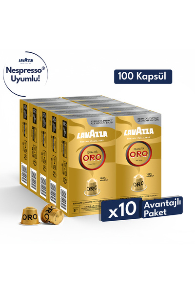 LavAzza Qualità Oro 55gr Nespresso® Uyumlu Alüminyum Kapsül X10
