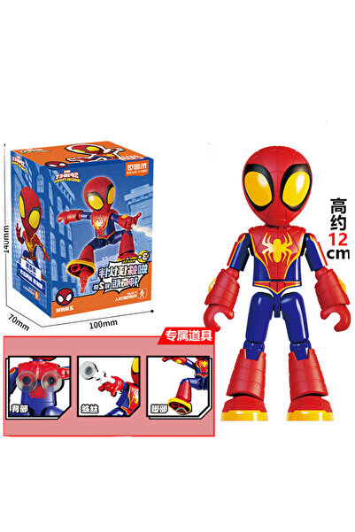 Choice لعبة سبايدرمان من بلوكيز، سبايدرمان سبلايشينج 12 سم، الرجل الحديدي، بي...