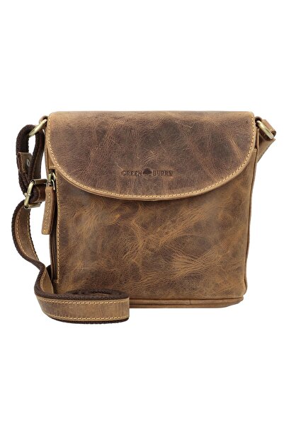 Greenburry Vintage Umhängetasche Leder 20 cm