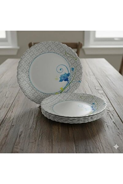 Luminarc طقم أطباق تقديم أركوبال دائرية للحلويات والفواكه، 6 قطع، مقاس 19 سم