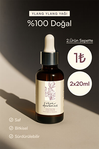 Rêve d’Arômes %100 Doğal Stres Azaltıcı & Rahatlatıcı Ylang Ylang Yağı – 20 ml