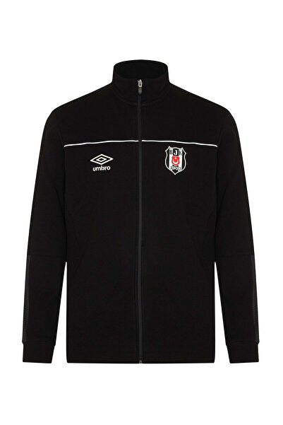 Beşiktaş S.K. Bjk Umbro 25/26 Erkek Fermuarlı Sweatshirt SİYAH