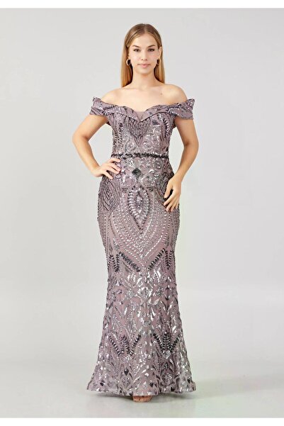 MAXXE 5681PAY PANO PAYETLİ ABİYE ELBİSE