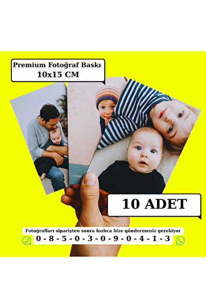 Mementoboxes Kişiye Özel Premium Fotoğraf Baskı 10 Adet (10X15) Cm