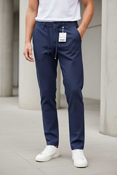 hello7 Relaxed Fit Men's Trousers with Drawstring Waist