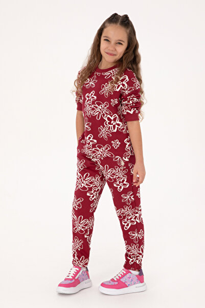 U.S. Polo Assn. Girl's Dark Raspberry Jogger Sweatpants 50317934-Vr104