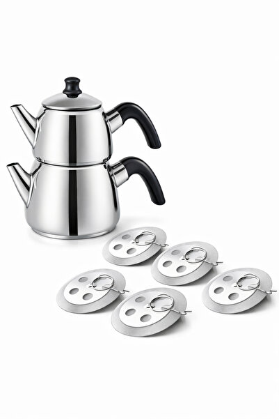 Kitchen Design Lab فلتر سوبر 5 قطع مصفاة شاي سوكتاك داخل ابريق الشاي مصفاة داخل ابريق الشاي 5 قطع