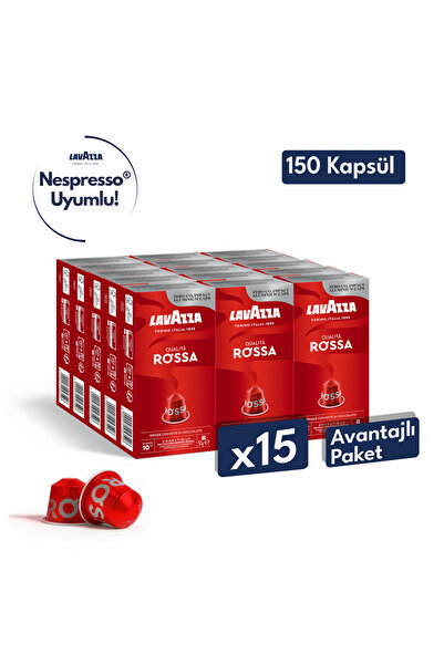 LavAzza Qualita Rossa 150'li Paket | Nespresso Uyumlu Kapsül Kahve