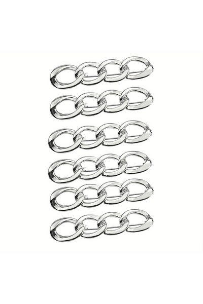 Choice أزرار جينز فضية قابلة للتعديل (٦ قطع)، لتضييق خصر البنطال، دبابيس أزرا...