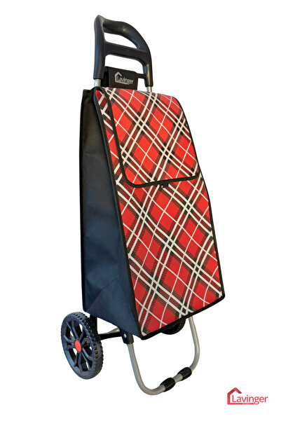 YAŞARYAPIMARKET Işık Pazar Arabası Torbası Brandalı Lüx