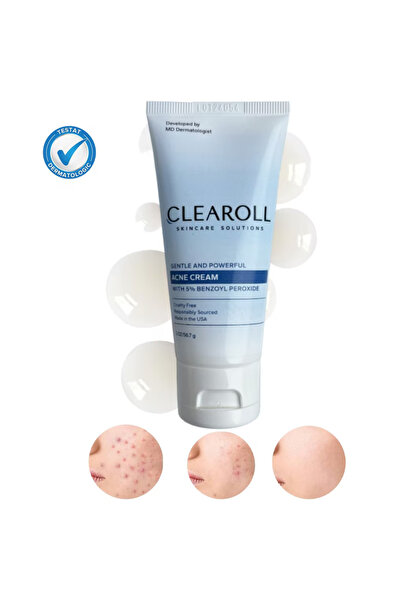 CLEAROLL Crema antiacneica cu peroxid benzoil Clearoll® tratament acnee cu 5%...