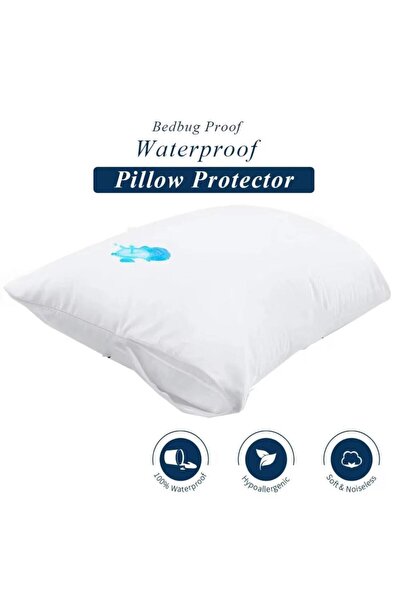 Generic Livenza Home 2pc Set Waterproof Pillow Protector 50x75 cm, White
