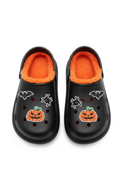 solariz ЕЖЕДНЕВНИ, С КОЖЕНА ПОДПЛАТКА, ОРТОПЕДИЧНИ, С НЕПЪЛЗВАЩА СТЪПАЛКА, ДЕТСКИ ПАНТОФИ С ХЕЛОУИНСКА ТЕМА