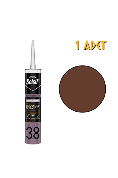 Selsil Silikonize Mastik KAHVERENGİ 500 gr. - 1 Adet