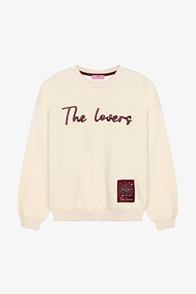 Quzu Kadın Ekru Sweatshirt