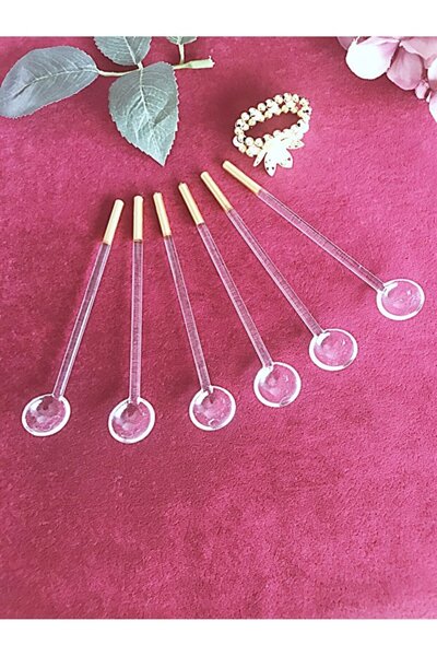 KirLiNova Cam Çay Karıştırma Kaşığı 6 lı